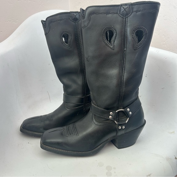 TWISTED X Ruff Stock 13" Western Square Toe Harness Boots Womens Size 8.5 EUC - Picture 4 of 11